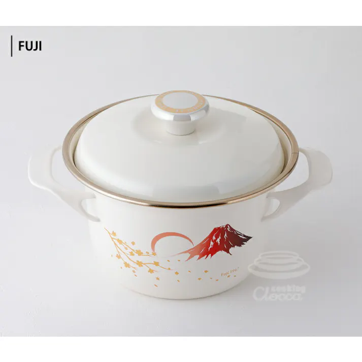 富士ホーロー EXシリーズ ココット 16cm 2.1L IH対応【両手鍋 キャセロール ホーロー鍋 直火】 Fuji