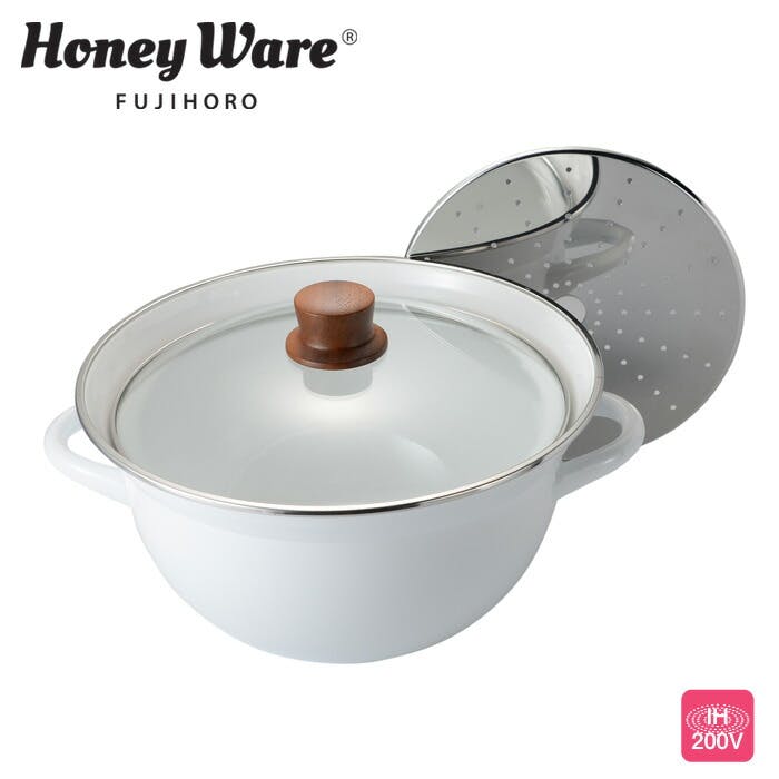 クリスティーナ 多機能鍋 23cm JC-23FW 富士ホーロー 両手鍋,深鍋