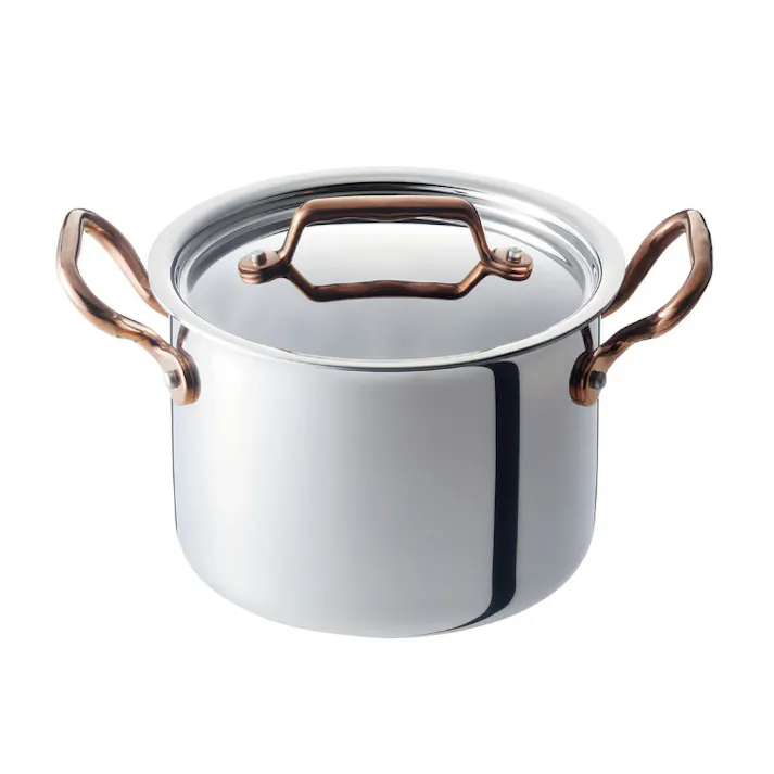 ビタクラフト ディア 両手鍋 深型 16cm 2.5L IH対応 Vita Craft Dear No.3954【深鍋 ステンレス鍋 ステンレス アルミニウム ステンレスの全面3層構造 ミニ 小型 調理器具】