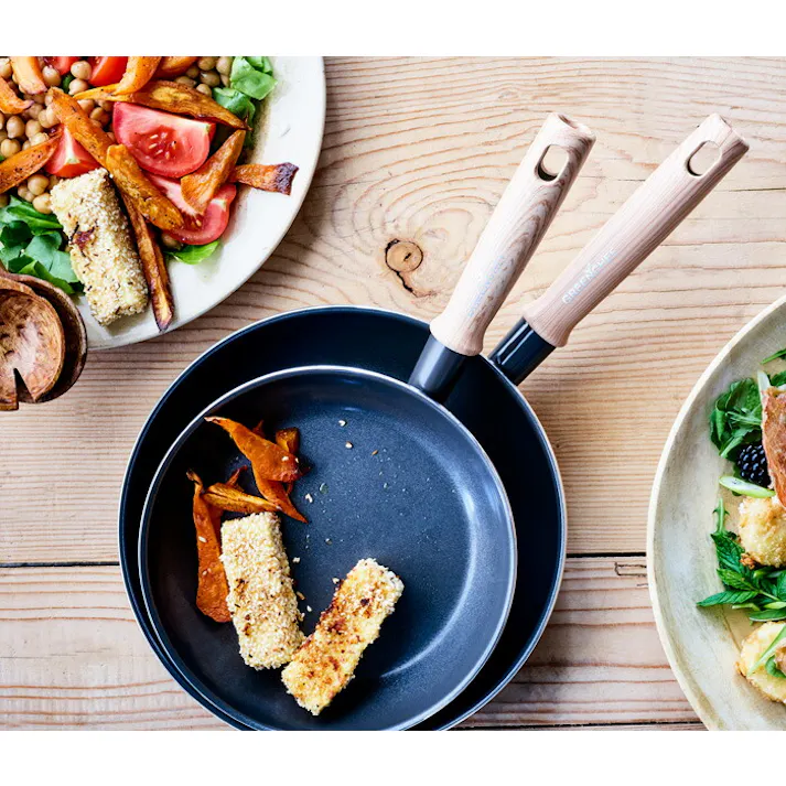 グリーンシェフ フライパン 28cm ビンテージ ブラウニーブラック IH対応 greenchef【ダイヤモンド セラミックコーティング PFOA PFAS フリー IH 200V 食洗機対応】