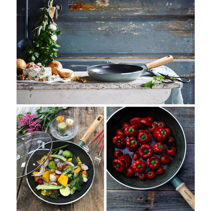 グリーンパン メイフラワー フライパン 26cm IH対応 GREENPAN CC001898-001【フライパン 深め IH セラミックコーティング アルミ PFOA PFASフリー フッ素不使用】