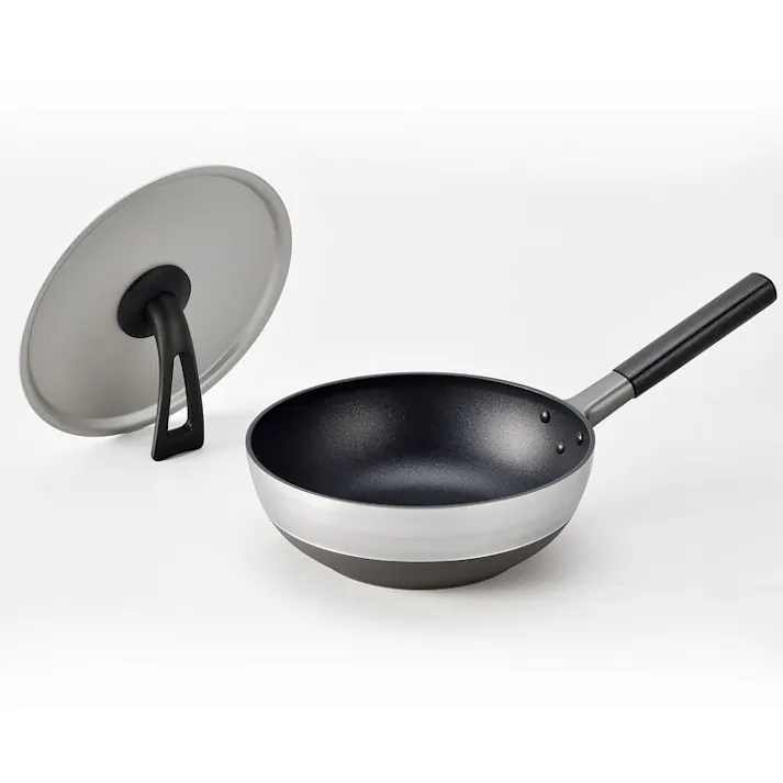 まるっとパン IH 蓋付き 24cm A-2461 北陸アルミニウム ホクア【フライパン 中華鍋 深型 IH対応 日本製】