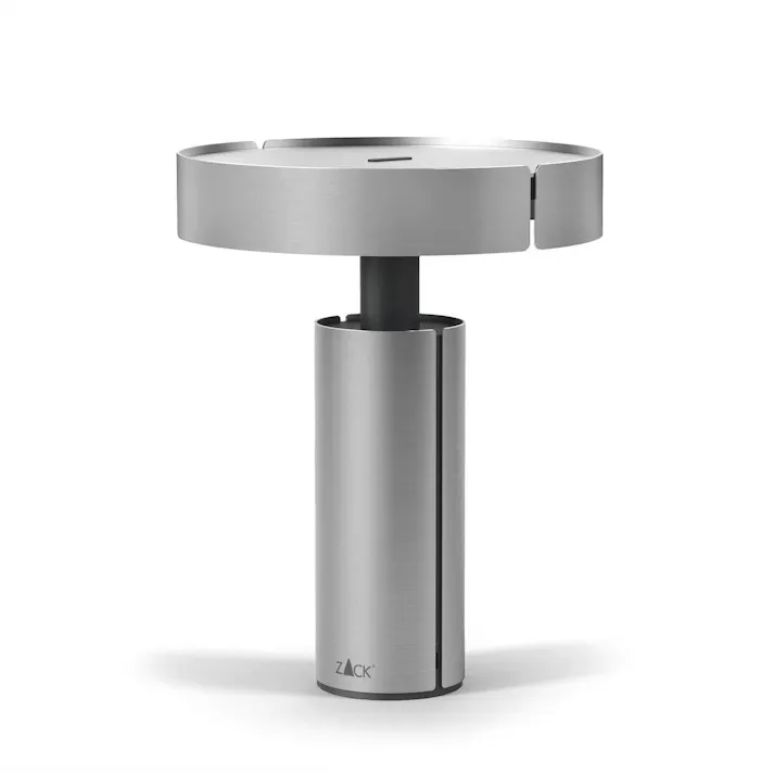 LED テーブルライト|ZACK 60082 YARO テーブルランプ デスクライト 卓上 ライト 照明 調光可能 コードレス 持ち運び USB ホテルライク ステンレス おしゃれ 雑貨 かっこいい 上質 高級 ホテルライク 男前インテリア インダストリアル ドイツ デザイナーズ