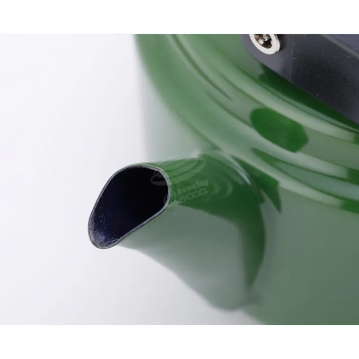 野田琺瑯 アムケトル 2L AM-20K ガス火 IH対応【琺瑯 やかん ホーロー ケトル 直火 IH 200V対応 レトロ シンプル 湯沸かし 調理器具 日本製】 グリーン