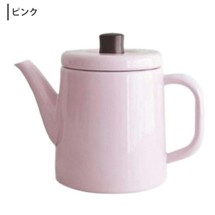 野田琺瑯 ポトル 1.5L ガス火 IH対応【ホーロー やかん ケトル 直火