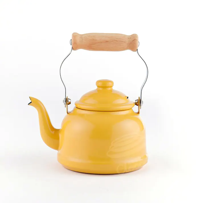 富士ホーロー ビームス ミニ ケトル ホーロー 0.9L IH対応 BMS09TK【琺瑯 ティーケトル ほうろう やかん ミニケトル 直火 IH ポット】 イエロー