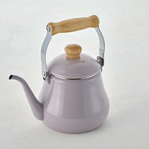 富士ホーロー IH対応 ドリップケトル 1.5L アッシュパープルアッシュ