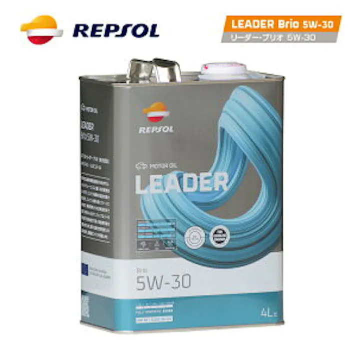 レプソル 4輪用 モーターオイル LEADER BRIO 5W-30 全合成油 4L REPSOL 007467