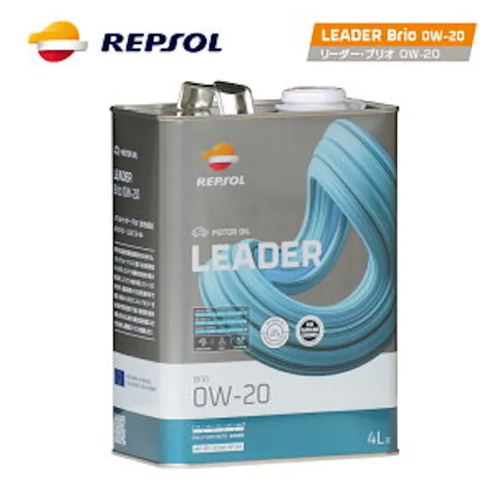 レプソル 4輪用 モーターオイル LEADER BRIO 0W-20 全合成油 20L REPSOL 007507