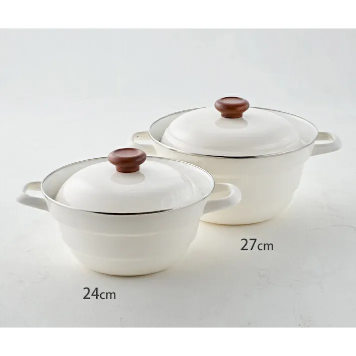 富士ホーロー ビームス オールインワン ホーロー鍋 24cm スノコ付 IH対応 BMS【IH 200V 調理器具 キッチン ホーロー 両手鍋 深型 深鍋 琺瑯鍋 卓上鍋 キャセロール スチーマー 蒸し鍋】 イエロー