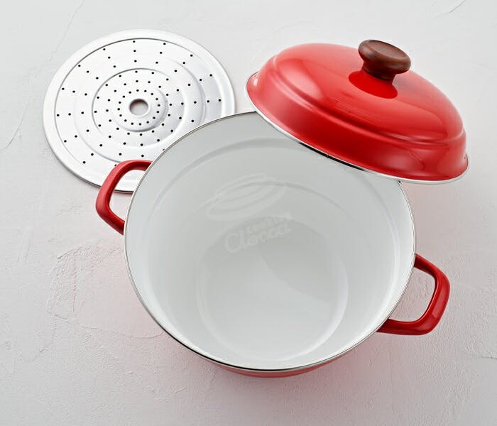 LAVA ラヴァ オーバルキャセロール 27cm 両手鍋 ホワイト ホーロー LAVA ラヴァ オーバルキャセロール 27cm 両手鍋 ホワイト ホーロー