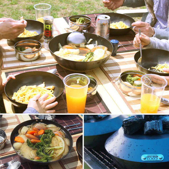 COCOpan ココパン グリル M リバーライト river light 極SONS【IH対応 IH 200V 鉄 フライパン 鉄皿 鉄フライパン オーブンプレート 耐熱容器 卵焼き 窒化鉄 直火 アウトドア 調理器具 国産 日本製】