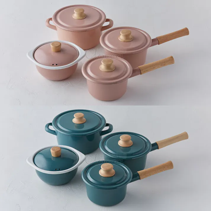 富士ホーロー コットン ホーロー キャセロール 18cm IH対応 CTN-18W Cotton Series コットンシリーズ【両手鍋 琺瑯 ホーロー鍋 IH200V ハニーウェア】 ホワイト