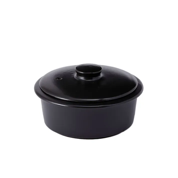日常茶飯器 一人鍋 800ml 黒 萬古焼 0100-0026【土鍋 一人用 卓上鍋 陶器 オーブン対応 電子レンジ対応 万古焼 日本製】