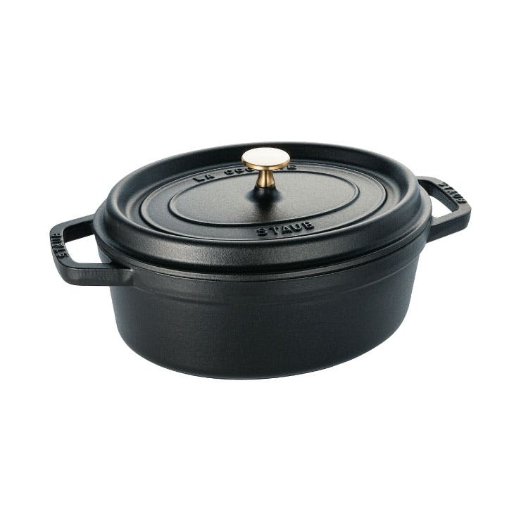 ストウブ ピコ ココット オーバル 27cm 3.2L IH対応 staub【鋳物 両手鍋 楕円/ホーロー鍋 キャセロール  オーブン調理/ストゥブ鍋/国内正規品】ブラック | 鍋・フライパン・やかん 通販 | ホームセンターのカインズ