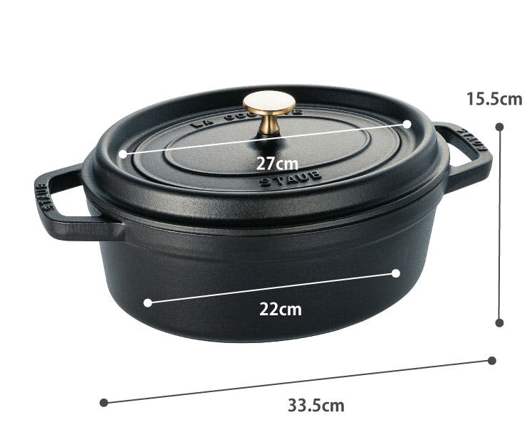 ストウブ　オーバル　27cm 両手鍋 ストウブ ピコ ココット オーバル 27cm 3.2L IH対応 staub【鋳物