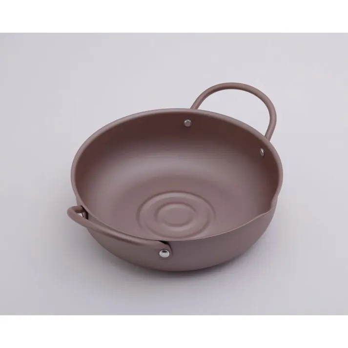 クラシート IH対応 温度計付き 天ぷら鍋 20cm 2.0L CL-T20W タマハシ【揚げ鍋 鉄製 フライヤー】