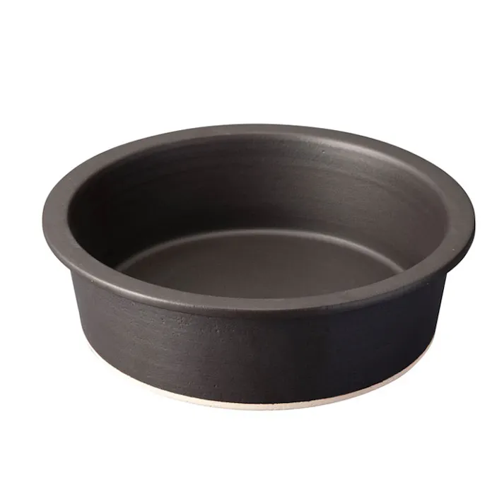 ハングアウト グリルパン 大 31cm 3500ml 土鍋 信楽焼 Hangout Grillpan Hg-8M【グリル 直火 陶器 鍋 食器 オーブン調理 日本製 信楽】 ブラック