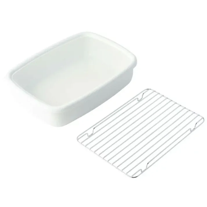 天ぷら鍋 オイルポット 網付きホーロー容器 調理器具 3点セット 富士ホーロー【てんぷら鍋 揚げ鍋 揚げ物 温度計付き IH対応 天ぷらバット 琺瑯】ホワイト-天ぷら鍋 レッド-オイルポット