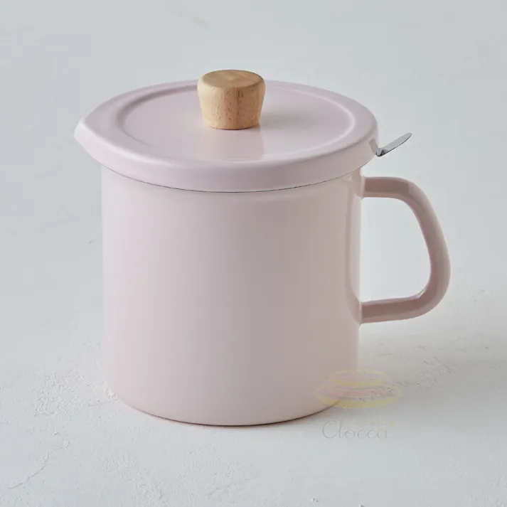 天ぷら鍋 オイルポット 網付きホーロー容器 調理器具 3点セット 富士ホーロー【てんぷら鍋 揚げ鍋 揚げ物 温度計付き IH対応 天ぷらバット 琺瑯】ホワイト-天ぷら鍋 ホワイト-オイルポット