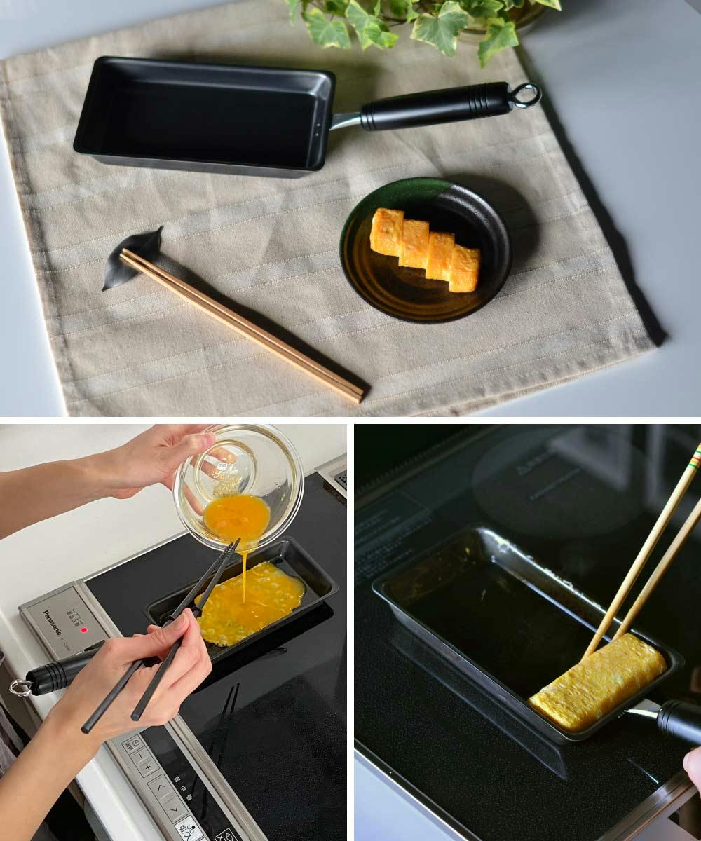 卵1個で!鉄の玉子焼き器 IH対応 ビーワーススタイル SM-395003 卵焼き