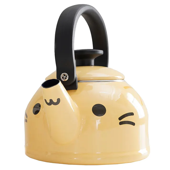 富士ホーロー どうぶつやかん ケトル ホーロー 1.8L ガス火 IH対応【琺瑯 ホーローケトル やかん IH 直火 ほうろう 調理器具 動物】 ねこ