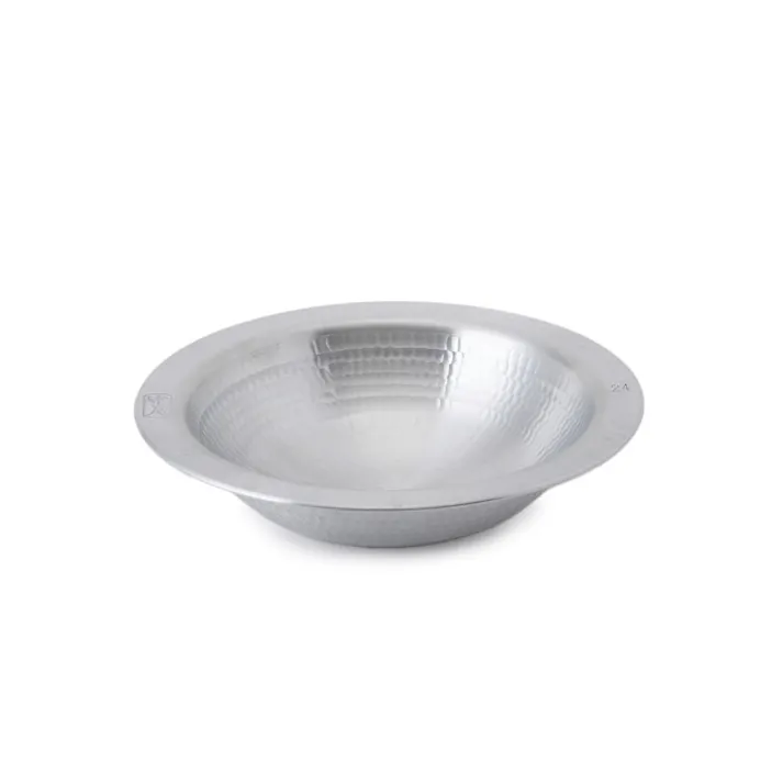 アルミ 打ち出し うどんすき鍋 24cm 1.3L 中尾アルミ製作所 一人前 ガス火専用 N-26【卓上鍋 1人用 浅型 中尾アルミ 打出 鍋 業務用 取っ手なし 直火 軽量 日本製】