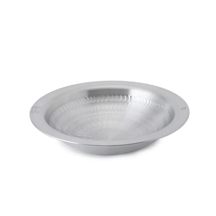 アルミ 打ち出し うどんすき鍋 27cm 1.6L 中尾アルミ製作所 二人前 ガス火専用 N-26【卓上鍋 2人用 浅型 中尾アルミ 打出 鍋 業務用 取っ手なし 直火 軽量 日本製】