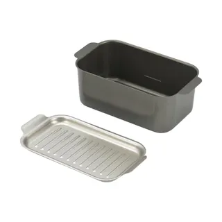 食彩亭 角型蓋付天ぷら鍋 TP-15 タマハシ【天ぷら鍋 鉄 角 スクエア 少ない油 四角 揚げ鍋 四角い】