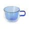 365methods × ハリオ ダブルウォール カラーマグカップ 240ml HARIO【ダブルウォールマグ ガラス 二重構造 マグ 食洗機対応】ブルー