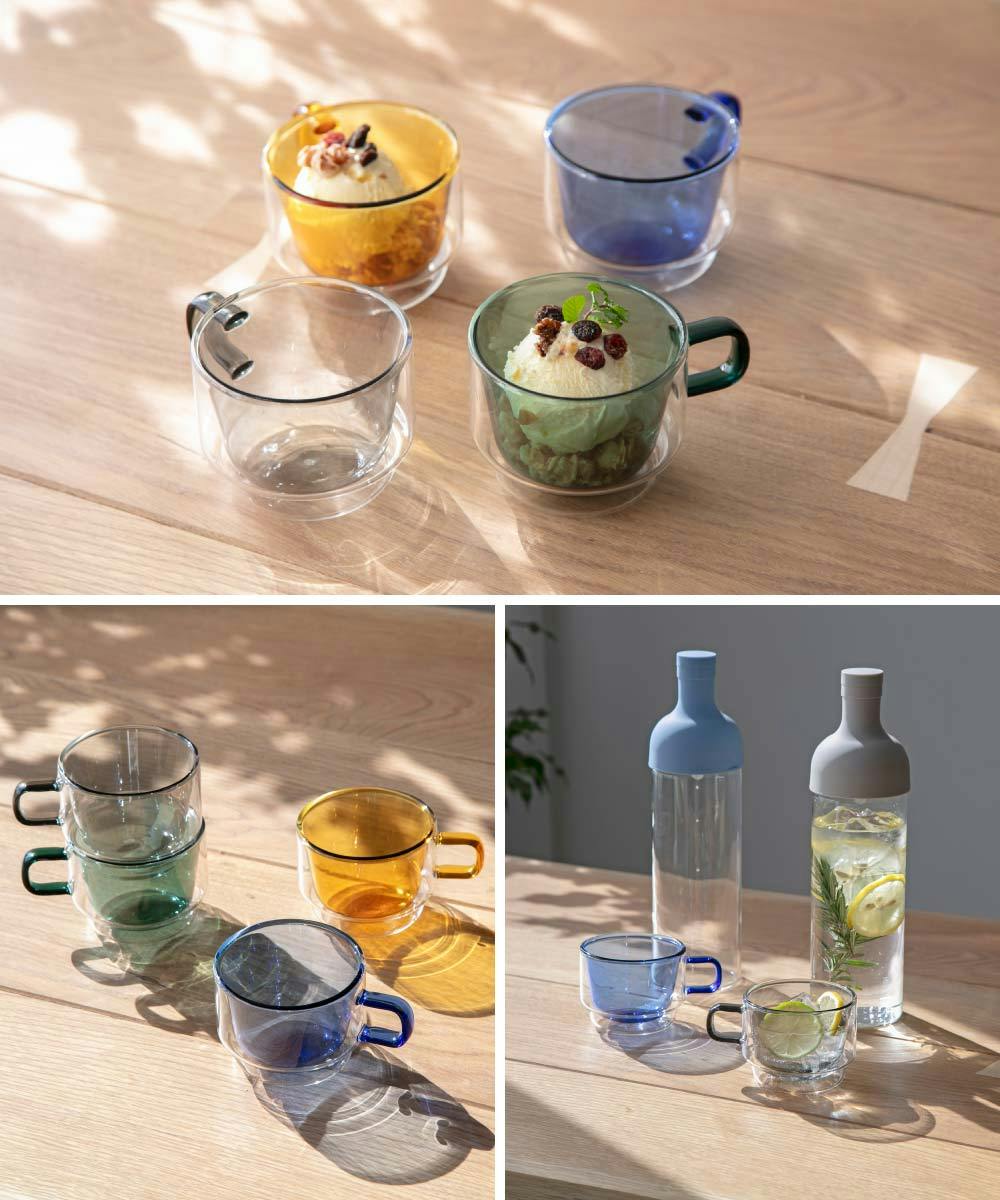 新品 カルディ メンティン クッカー ダブルウォールマグ 4点 カルディ