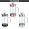 BARISTA&CO CoreCoffeePress 3Cup 350ml バリスタ&コー コア コーヒープレス 3カップ【コーヒーメーカー フレンチプレス 耐熱ガラス コーヒープレス プランジャーポット ティーポット アウトドア コーヒー 器具】 ブラック