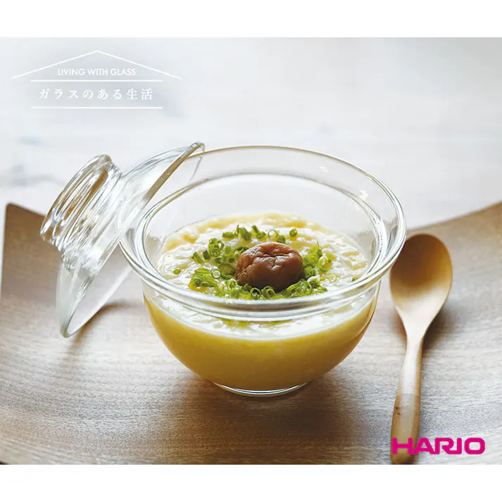 ハリオ ガラスのある生活 ガラスの丼鉢 クリア 600ml HARIO GXD-600【どんぶり 鉢 ガラス 食器 蓋付き 丼 耐熱ガラス 電子レンジ 食洗機対応 日本製】