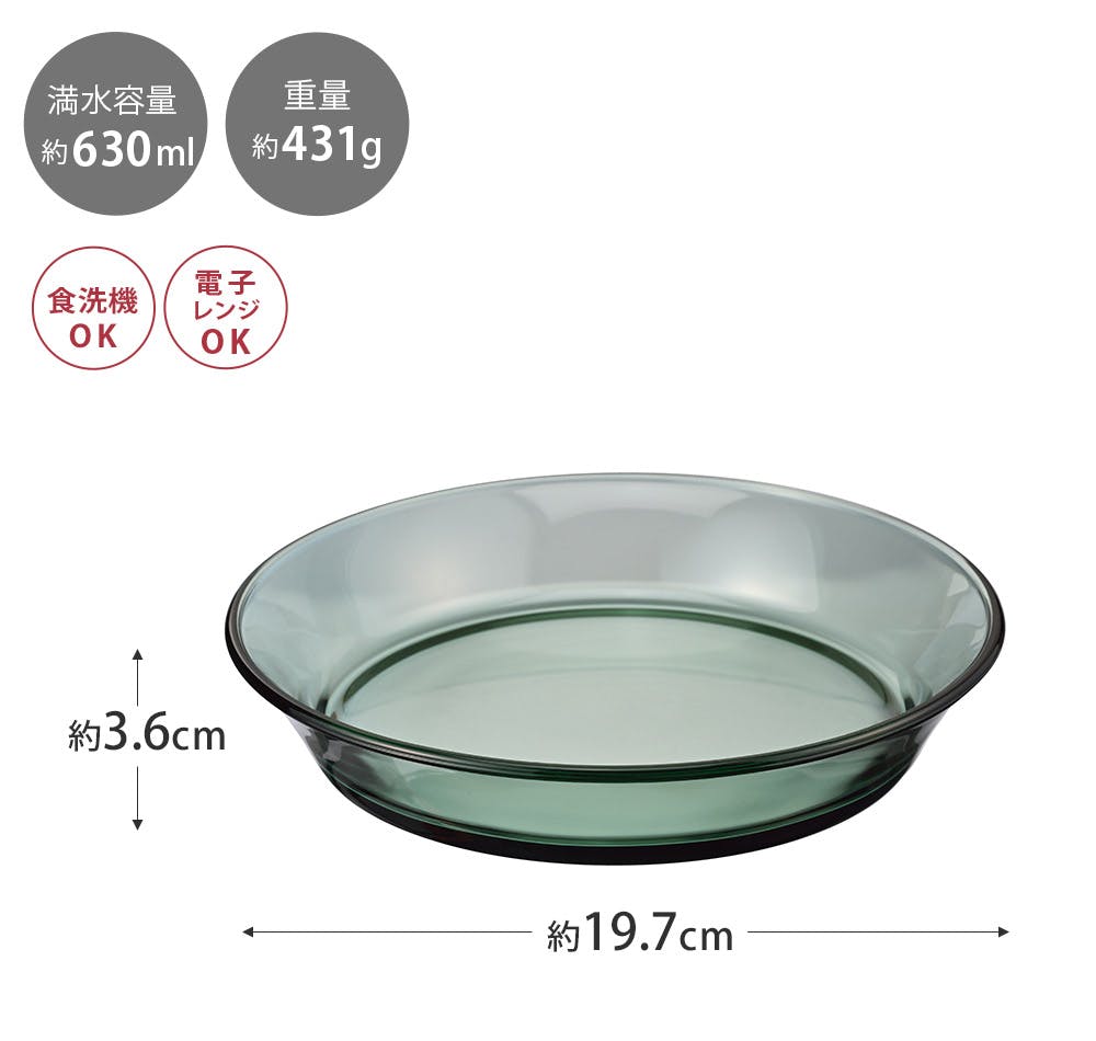 ハリオ カラーズ リム付きプレート HARIO COLORS【皿 パスタ皿 中皿