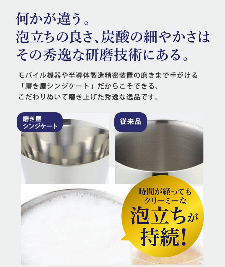 磨き屋シンジケート 一口ビール 190ml YJ1105 一口ビール | 食器