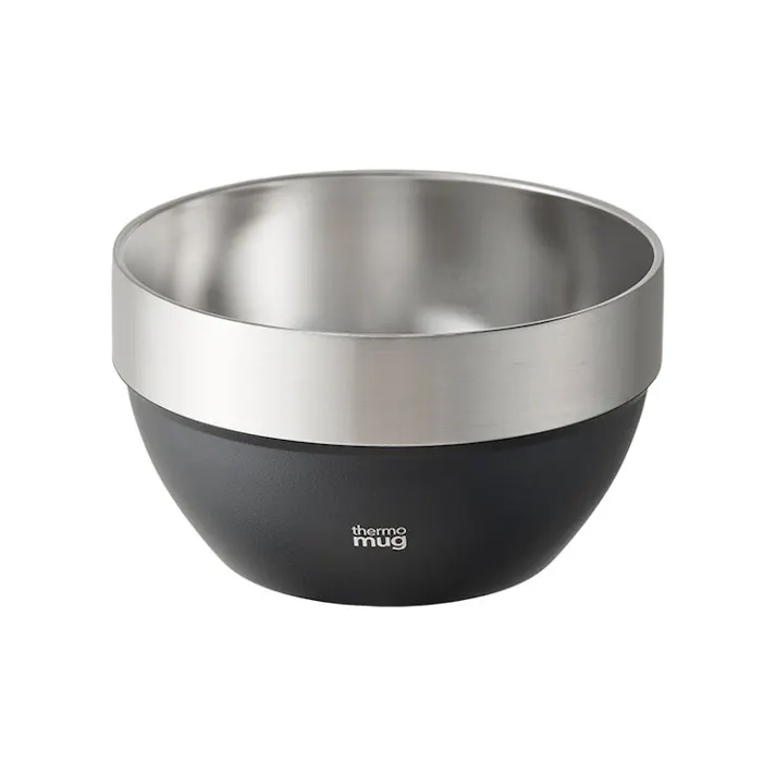 サーモマグ スタッキングボウル 320ml thermomug STACKING BOWL 320 SB23-32【ステンレスボウル 真空二重構造 汁椀 小鉢 スープボウル 保温 保冷 ステンレス スタッキング】ブラック