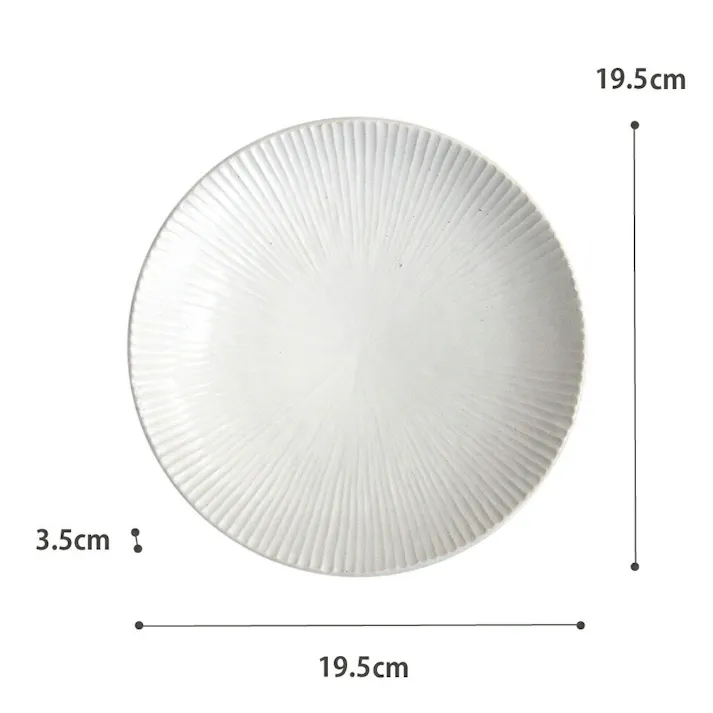 しのぎ 大皿 波佐見焼 藍花【大皿 磁器 和食器 日本製】 粉引