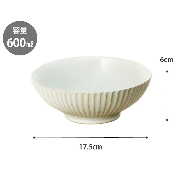 しのぎ つけ麺鉢 波佐見焼 藍花【麺皿 中鉢 ラーメン 丼 どんぶり食器 和食器 日本製】 白