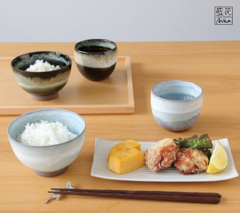 オーロラ 呑兵衛カップ 波佐見焼 藍花【マグカップ コップ 酒器 ぐい呑