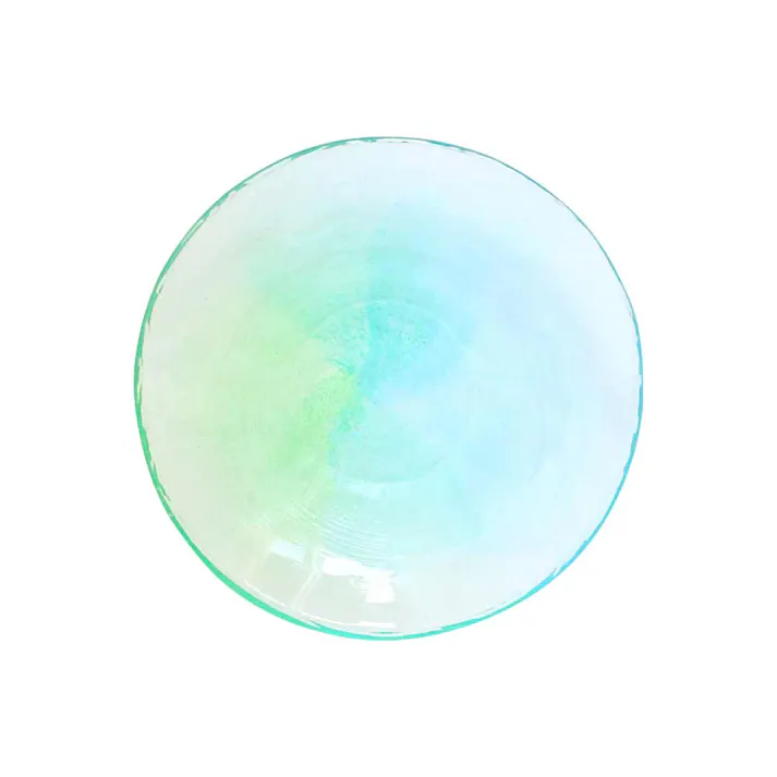 空のいろどり 取皿 江戸硝子 藍花【皿 プレート 取り皿 ガラス 食器 日本製】蒼天