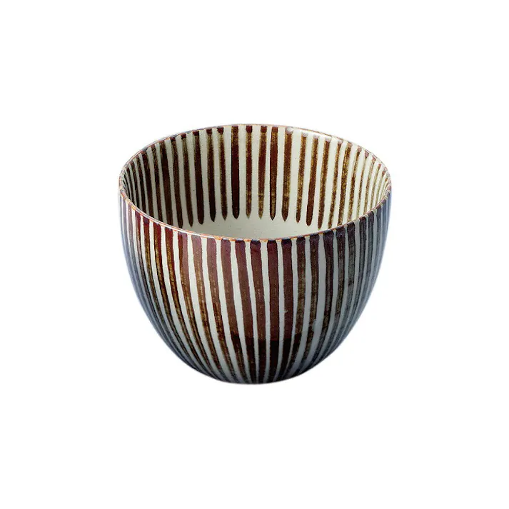 波佐見焼 千筋 多用丼 藍花【どんぶり 丼ぶり ボウル お皿 波佐見焼 陶磁器 和食器 食器】 さび千筋