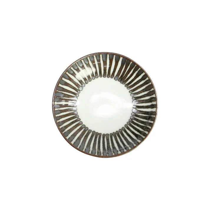 波佐見焼 千筋 小皿 藍花【お皿 醤油皿 豆皿 薬味皿 漬物皿 波佐見焼 陶器 和食器 食器】 さび千筋