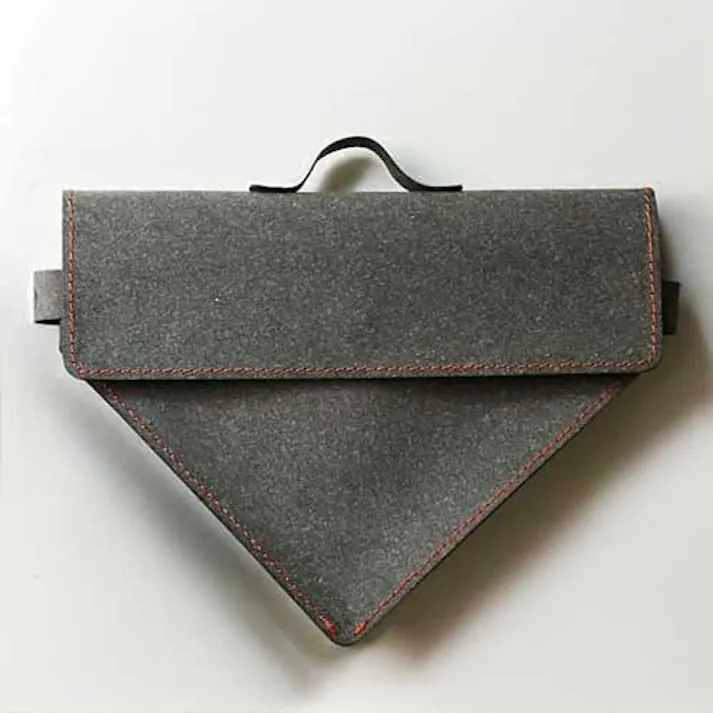 WPB マグネット コーヒーペーパーフィルターケース ブラウン/【2~4人用台形フィルター、1~4杯用円すい形フィルターが約50枚収納可能 ウォールペーパーバッグ】 グレー