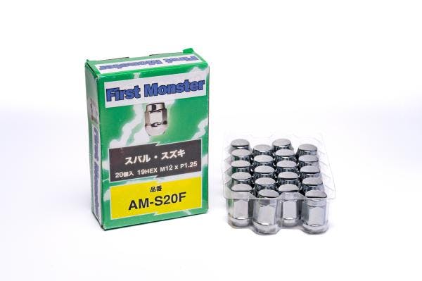 First Monster スバル・スズキ用 19HEX M12xP1.25 20個入 袋タイプ クローム AM-S20F タイヤ・ピット用品 First Monster スバル・スズキ用 19HEX M12xP1.25 20個入 袋タイプ クローム AM-S20F タイヤ・ピット用品