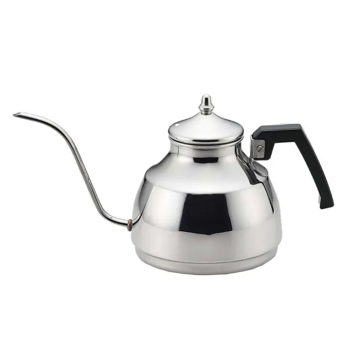 工房アイザワ ブラックピーマン ドリップサーバー 1.1L ステンレス IH対応 ミラー 70337【アイザワ ドリップケトル やかん ステンレスケトル コーヒー ドリップ 直火 IH 日本製】