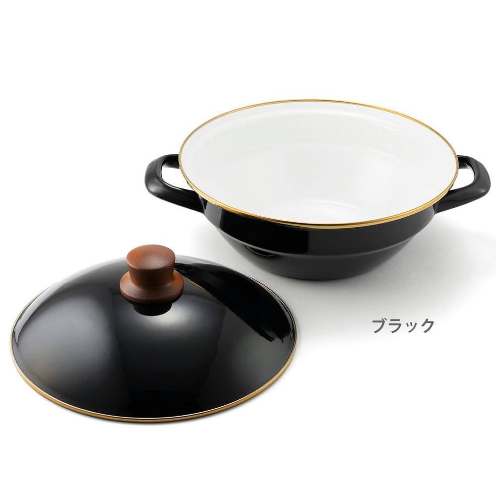 富士ホーロー 琺瑯土鍋 24cm IH対応 2.8L HD-24【卓上鍋 2人用 3人用