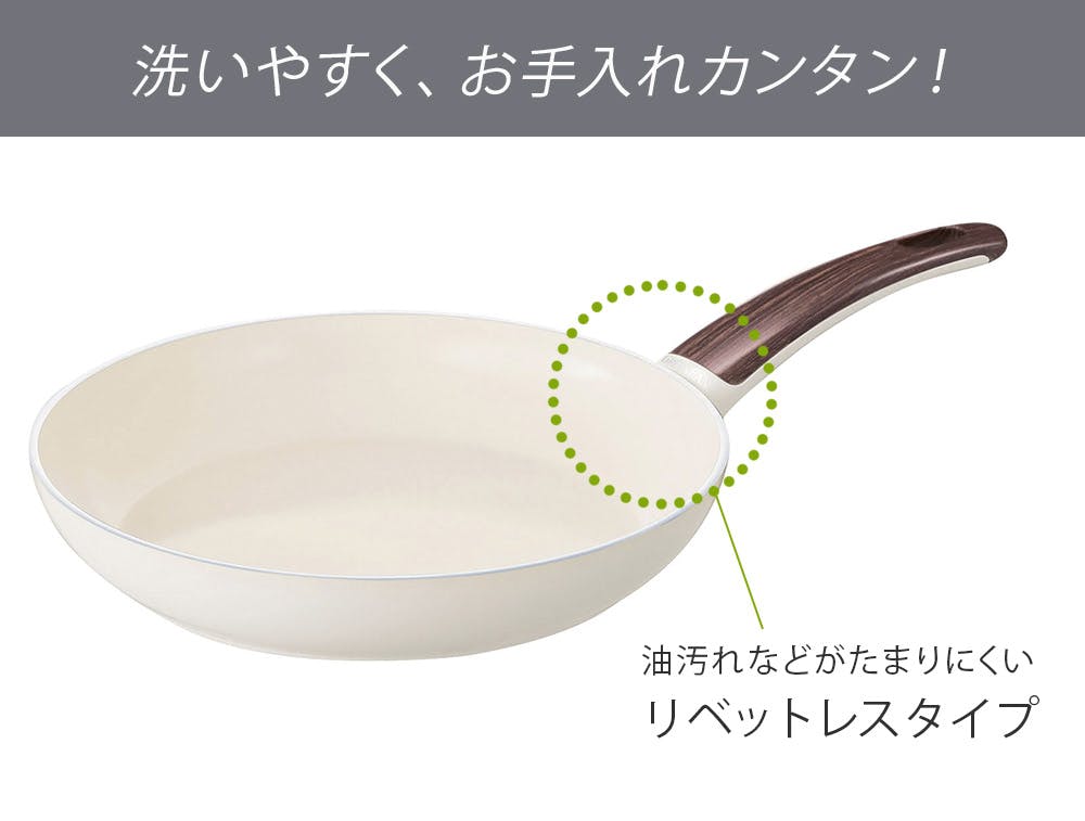 グリーンパン ウッドビー フライパン・エッグパン・キャセロール 4点