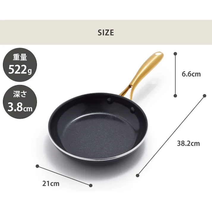 グリーンパン ストゥディオ フライパン 20cm IH対応 GREENPAN【フライパン 鍋 軽量 直火 オーブン調理 調理器具 アルミ セラミックコーティング PFOA PFASフリー フッ素不使用】