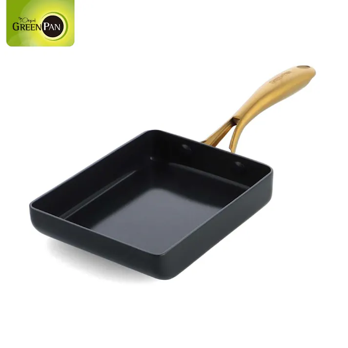 グリーンパン ストゥディオ エッグパン IH対応 GREENPAN【玉子焼き器 卵焼き 片手鍋 直火 オーブン調理 アルミ セラミックコーティング PFOA PFASフリー フッ素不使用】