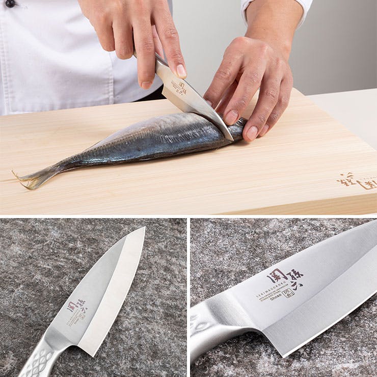 藤寅作 オールステンレス出刃 FU-635L 15cm（左用）/プロ用/新品/小物送料対象商品